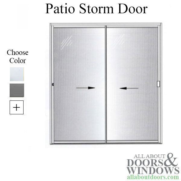 Columbia  M1200 Patio Storm Door, Clear Safety Tempered Glass - Columbia  M1200 Patio Storm Door, Clear Safety Tempered Glass