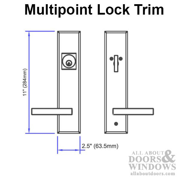 Times Active Keyed Multipoint Lock Trim Schlage 5 Pin Keyway - Times Active Keyed Multipoint Lock Trim Schlage 5 Pin Keyway