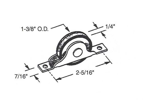 Sliding Door Roller 1.375 Inch Wheel Diameter - Sliding Door Roller 1.375 Inch Wheel Diameter
