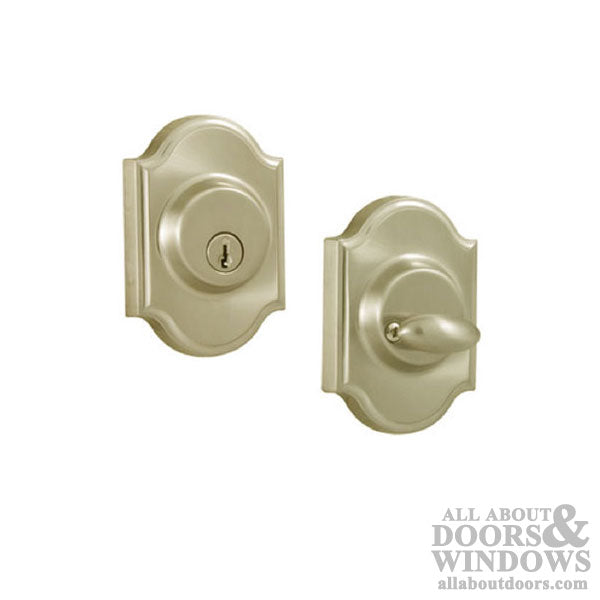 Weslock Deadbolt Keyed Cylinder With Thumbturn Polished Brass Deadbolt - Weslock Deadbolt Keyed Cylinder With Thumbturn Polished Brass Deadbolt