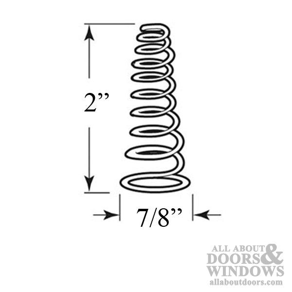 Spring, Cone, Metal Bi-fold Door - Spring, Cone, Metal Bi-fold Door