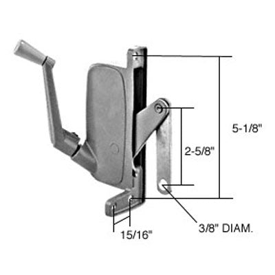 Operator, Type 2 Awning Window,  Nu-Aire LH 5-1/8