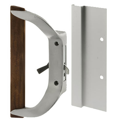 Handle Set for Sliding Patio Door with Diecast Inside Pull and Extruded Outside Pull - Handle Set for Sliding Patio Door with Diecast Inside Pull and Extruded Outside Pull