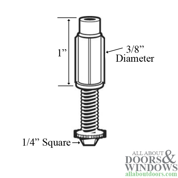 Bi Fold Closet Door Bottom Pivot 0.375 Inch Diameter - Bi Fold Closet Door Bottom Pivot 0.375 Inch Diameter