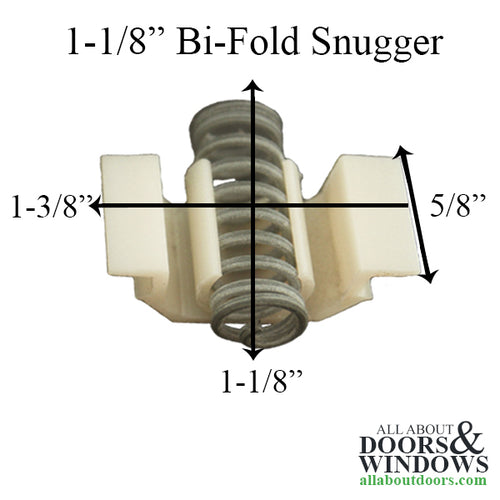 1-1/8 inch Snugger, 4-door, Bi-fold Door, sold each - 1-1/8 inch Snugger, 4-door, Bi-fold Door, sold each