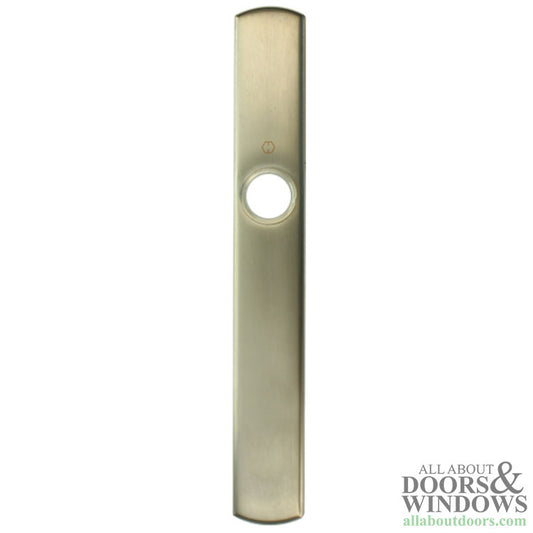 HOPPE Contemporary Exterior Backplate M216N for Inactive Handlesets - Satin Nickel