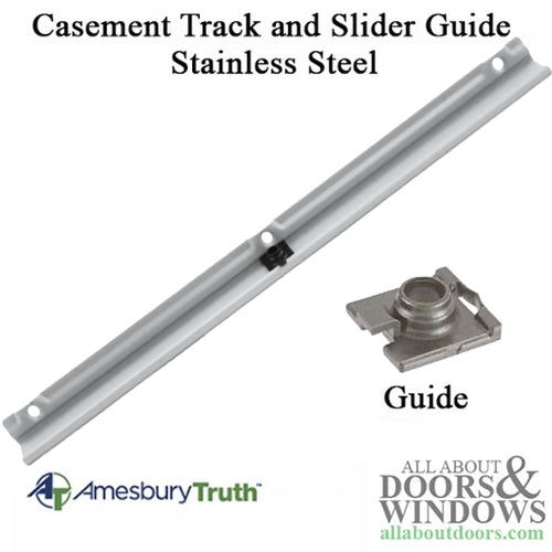 Truth 11576.00.0520 Maxim Encore Casement Track and Slider Guide - Stainless Steel - Truth 11576.00.0520 Maxim Encore Casement Track and Slider Guide - Stainless Steel