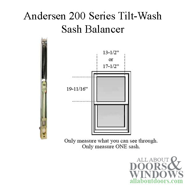 Andersen 200 Series Tilt-Wash Double Hung Sash Balancer - M540 - Andersen 200 Series Tilt-Wash Double Hung Sash Balancer - M540