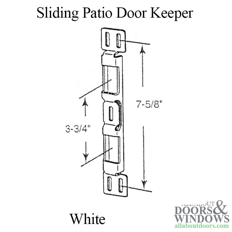 Sliding Patio Door Keeper Heavy Gauge - Sliding Patio Door Keeper Heavy Gauge