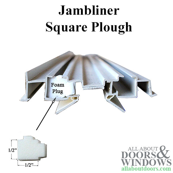 Sash Balance Bottom Foam Plug for Tilt-In Window Jambliner - White - Sash Balance Bottom Foam Plug for Tilt-In Window Jambliner - White