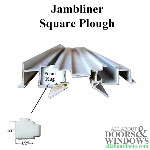 Sash Balance Bottom Foam Plug for Tilt-In Window Jambliner - White - Sash Balance Bottom Foam Plug for Tilt-In Window Jambliner - White