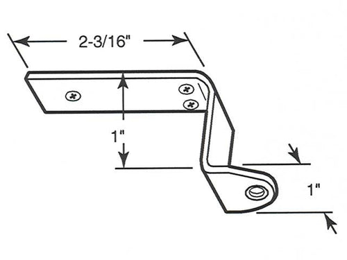 Screen Door Closer Top Mounting Bracket Jamb - Screen Door Closer Top Mounting Bracket Jamb