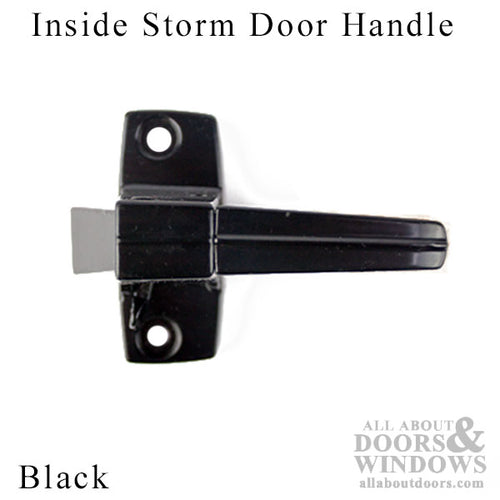 Inside Storm Door Handle ZD Flat Slot Black - Inside Storm Door Handle ZD Flat Slot Black