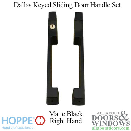 Dallas Keyed Sliding Door handle set, HLS9000 gears RH 1-3/4