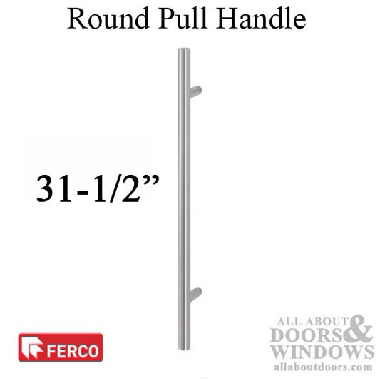 G-U Ferco Rounded 31-1/2" Straight Pull - Stainless Steel