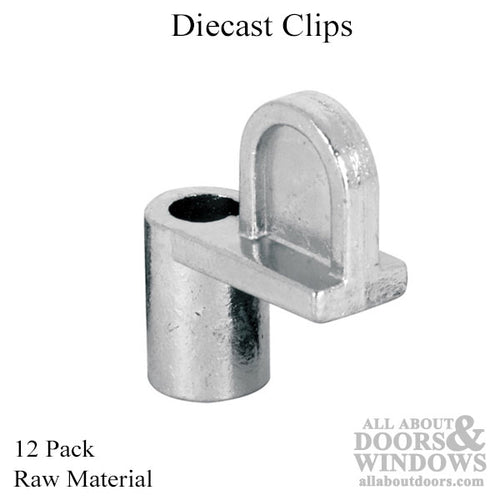 Diecast Screen Clips, Zinc, 5/16 Inch Offset - 12 Pack - Diecast Screen Clips, Zinc, 5/16 Inch Offset - 12 Pack