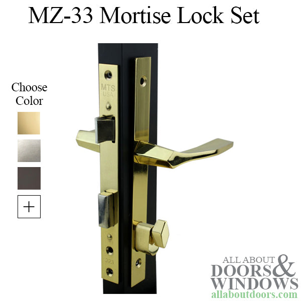 Papaiz Single Cylinder Lock and Handle Set for 1 Inch to 1.25 Inch Door Thickness - Papaiz Single Cylinder Lock and Handle Set for 1 Inch to 1.25 Inch Door Thickness