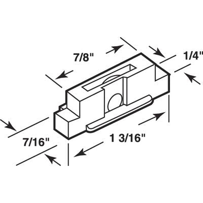 Roller Assembly (Flat) - Sliding Windows, Nylon / Steel - Roller Assembly (Flat) - Sliding Windows, Nylon / Steel