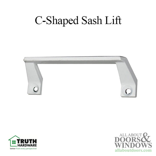 Truth Sash Lift Pull Handle, C-Shaped - Choose Color