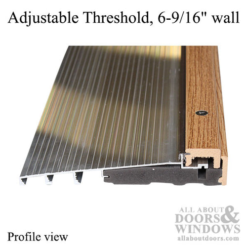 Threshold, Adjustable Oak Cap, 6-9/16