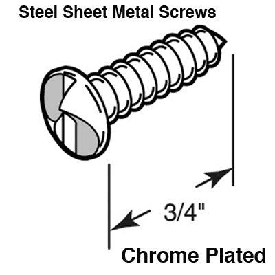 One Way Sheet Metal Screws 0.75 Inch Length