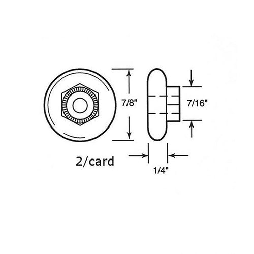 Oval Nylon Ball Bearing Wheel Roller for Shower Doors 7/8