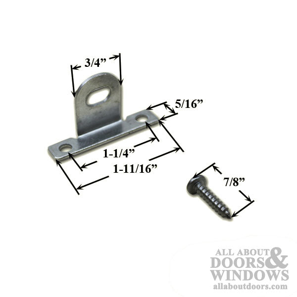 Pella Sash Catch With Screws 2 Pack Pella Fixed Sash Catch and Screws - Pella Sash Catch With Screws 2 Pack Pella Fixed Sash Catch and Screws