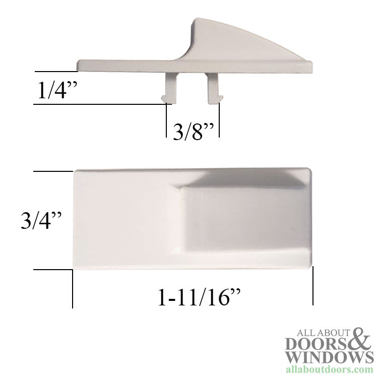 Thumb Latch Button Only for Tilt-in Concealed Latch - White - Thumb Latch Button Only for Tilt-in Concealed Latch - White