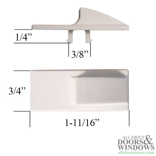 Thumb Latch Button Only for Tilt-in Concealed Latch - White - Thumb Latch Button Only for Tilt-in Concealed Latch - White