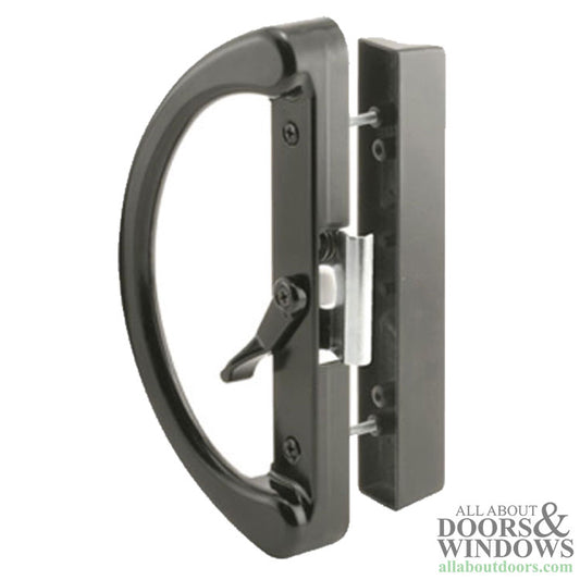 Sliding Patio Door Dual Clasp Diecast Handle Set for Sliding Patio Door Black