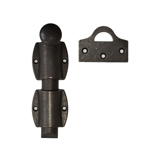 Stone River Bronze 6" Manual Flush Mount Shoot Bolt, Heavy Duty - Dark Bronze