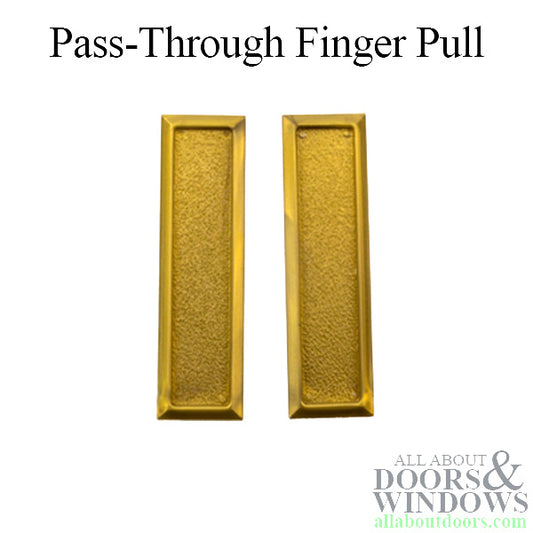 Pass-Through Finger Pull - Vinyl Window Tilt Latch Hardware, Plastic - Gold