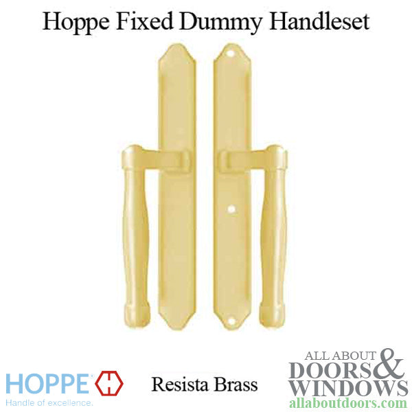 HOPPE HLS 9000 Sliding Door Handle Set Fixed Dummy Resista Brass - HOPPE HLS 9000 Sliding Door Handle Set Fixed Dummy Resista Brass