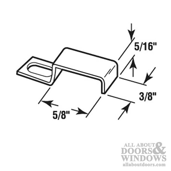 Keller Window Screen Clips, Aluminum - 12 Pack - Keller Window Screen Clips, Aluminum - 12 Pack