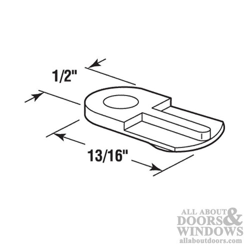 Window Screen Flush Clips, Nylon, Brown - 8 Pack - Window Screen Flush Clips, Nylon, Brown - 8 Pack