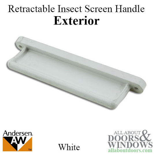 Andersen Retractable Insect Screen Exterior Handle, August 2003 - May 2007, Andersen Frenchwood Gliding Doors - White