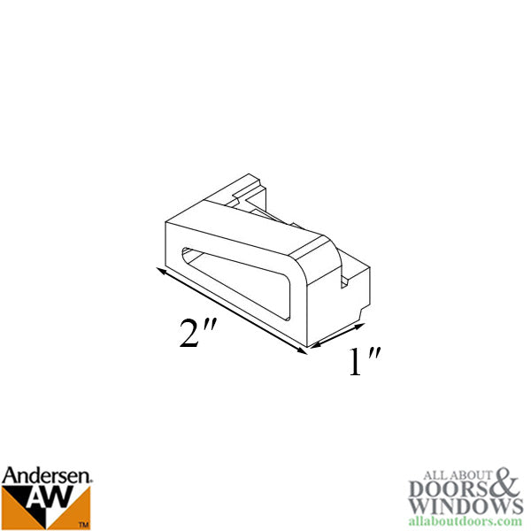 Sill Plug - Frenchwood Gliding Patio Door - Left - Sill Plug - Frenchwood Gliding Patio Door - Left