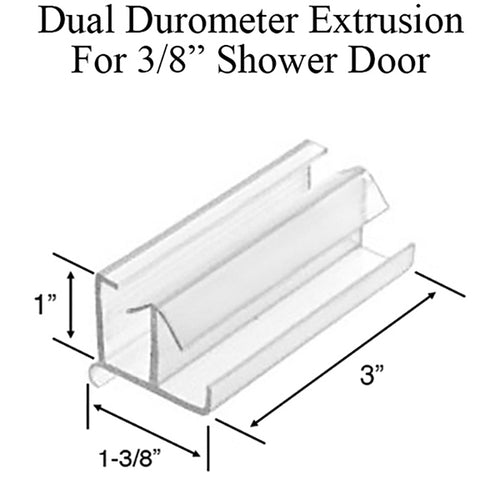 Dual Durometer Extrusion for Shower Doors - Dual Durometer Extrusion for Shower Doors
