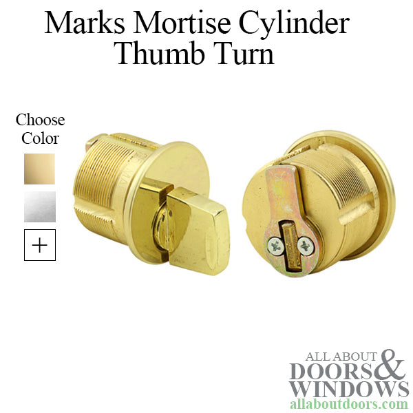 Marks Mortise Cylinder For Storm Doors and Security Doors With Marks Cam - Marks Mortise Cylinder For Storm Doors and Security Doors With Marks Cam