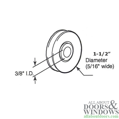 Roller Only, 1-1/2 Diameter Steel Wheel - Roller Only, 1-1/2 Diameter Steel Wheel