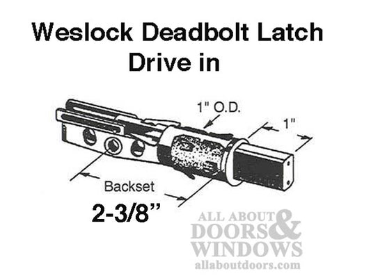 Weslock 400 Series 2-3/8 Backset Deadbolt latch,   DI