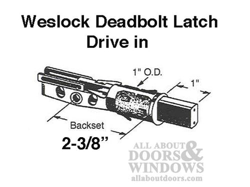 Weslock 400 Series 2-3/8 Backset Deadbolt latch,   DI - Weslock 400 Series 2-3/8 Backset Deadbolt latch,   DI