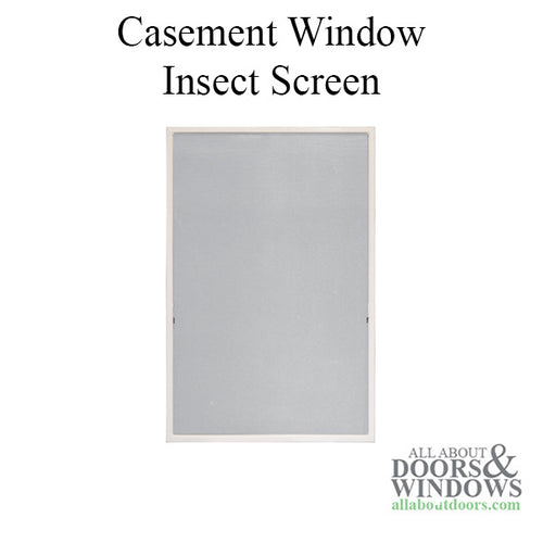 Andersen Casement Window Insect Screen C16 - White Finish - Andersen Casement Window Insect Screen C16 - White Finish