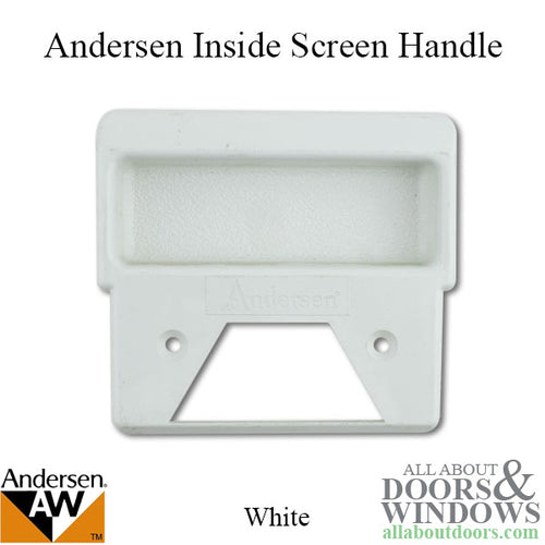 Andersen Inside Screen Door Handle - White - Andersen Inside Screen Door Handle - White