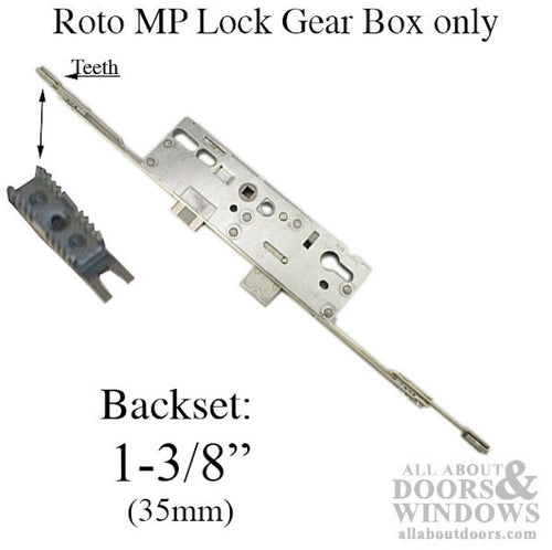 Roto Multipoint Lock Gear Box Only, Current Style, 35/92 mm Backset - Roto Multipoint Lock Gear Box Only, Current Style, 35/92 mm Backset