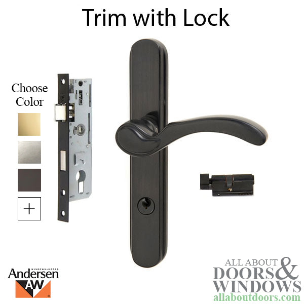 Andersen Traditional Storm Door Handel Set and Hardware Andersen Door Lever- Choose Finish - Andersen Traditional Storm Door Handel Set and Hardware Andersen Door Lever- Choose Finish