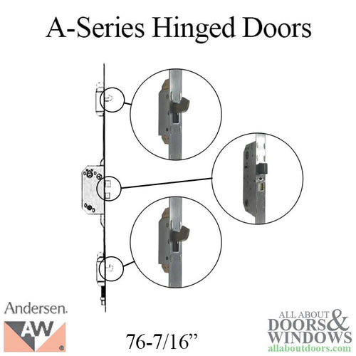 Andersen Multipoint Lock for A-Series Hinged Doors, 76-7/16