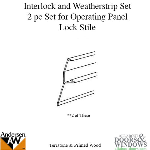 UNAVAILABLE - Weatherstrip Set - Lock Stile, 3 Panel Operating D - UNAVAILABLE - Weatherstrip Set - Lock Stile, 3 Panel Operating D