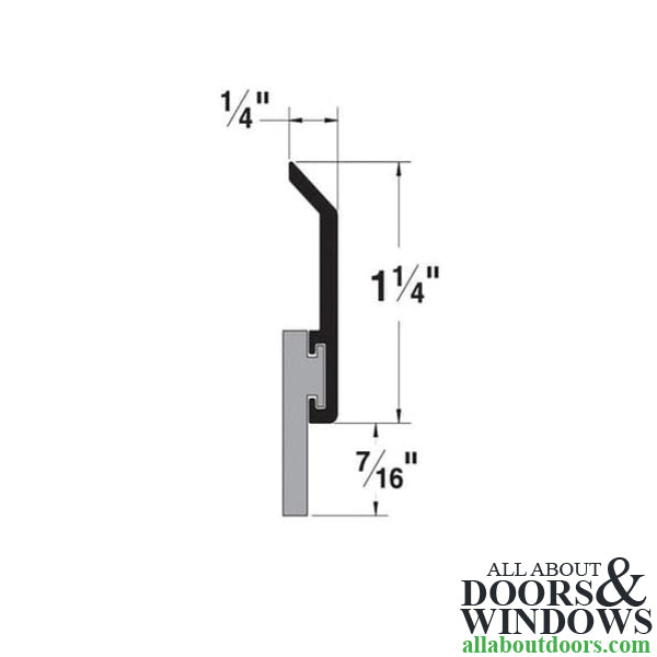 Door bottom weatherstrip, 36