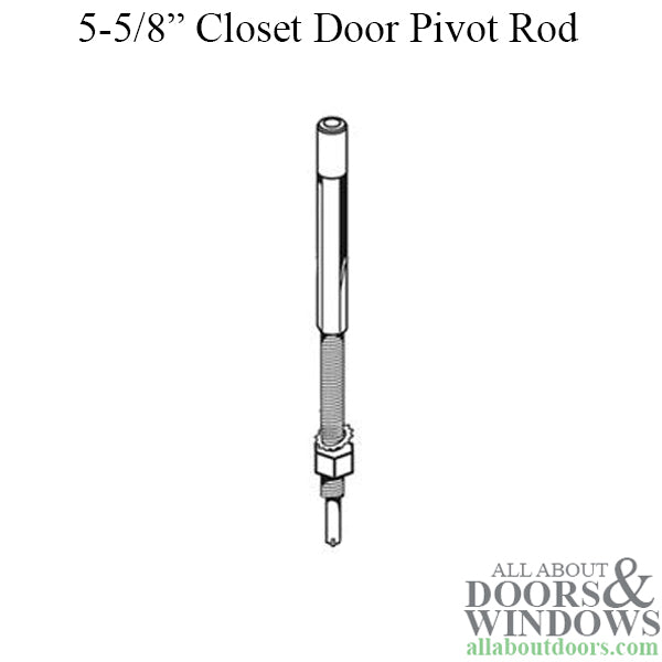 Pivot Rod, 3/8, Guide, Threaded, Nylon Cap - Pivot Rod, 3/8, Guide, Threaded, Nylon Cap